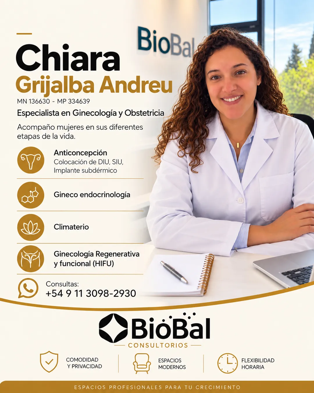 Chiara Grijalba Andreu — Especialista en Ginecología y Obstetricia